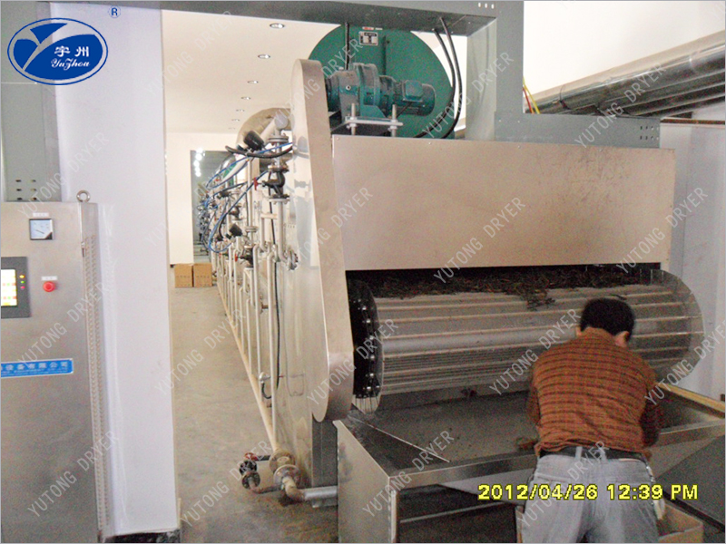 大蒜片、辣椒及蔬菜干燥帶式干燥機(jī)